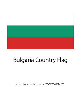 Bulgaria Country Flag hand drawing illustration vector based drawing