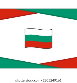 Bulgaria Flag Abstract Background Design Template. Bulgaria Independence Day Banner Social Media Post. Bulgaria Vector