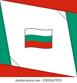 Bulgarien Vorlage für abstrakte Hintergrunddesigns der Flagge. Bulgarien Unabhängigkeitstag Banner Social Media Post. Bulgarischer Cartoon