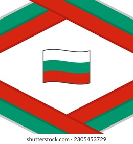 Bulgaria Flag Abstract Background Design Template. Bulgaria Independence Day Banner Social Media Post. Bulgaria Illustration