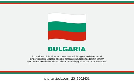 Bulgaria Flag Abstract Background Design Template. Bulgaria Independence Day Banner Social Media Vector Illustration. Bulgaria Design