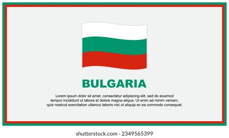 Bulgaria Flag Abstract Background Design Template. Bulgaria Independence Day Banner Social Media Vector Illustration. Bulgaria Banner