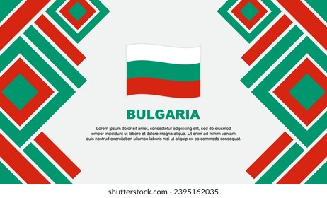 Bulgaria Flag Abstract Background Design Template. Bulgaria Independence Day Banner Wallpaper Vector Illustration. Bulgaria