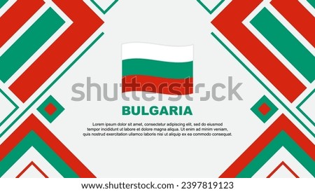 Bulgaria Flag Abstract Background Design Template. Bulgaria Independence Day Banner Wallpaper Vector Illustration. Bulgaria Flag