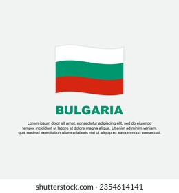 Bulgarien Vorlage für die Flaggenhintergründe. Bulgarien Unabhängigkeitstag Banner Social Media Post. Bulgarien-Hintergrund