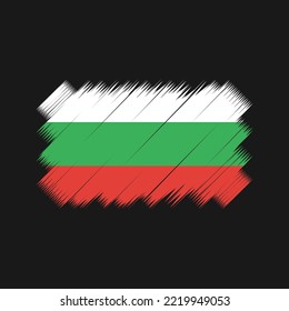Bulgaria Flag Brush. National Flag