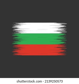 Bulgaria Flag Brush Strokes. National Flag
