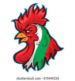 Bulgaria Flag Chicken Rooster Logo Design Vector Inspiration Isolated on White Background 