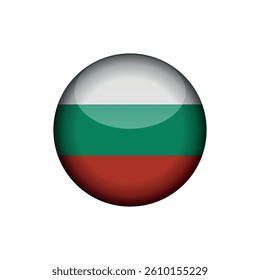 Bulgaria Flag Circle Vector Template