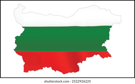 Bulgaria Diseño de Bandera y Bulgaria Diseño de Mapa
