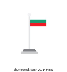 Bulgaria flag, Bulgaria flag flat design vector