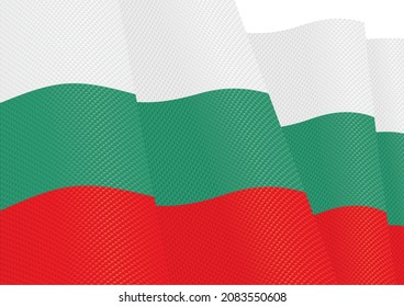 bulgaria flag fluttering gradient texture