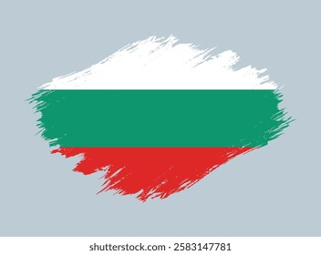 bulgaria flag grunge vector design