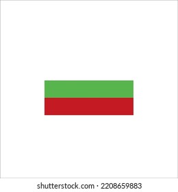 Bulgaria flag icon flat style design. Bulgaria flag vector illustration. isolated on white background.