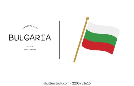 Bulgaria flag icon vector illustration