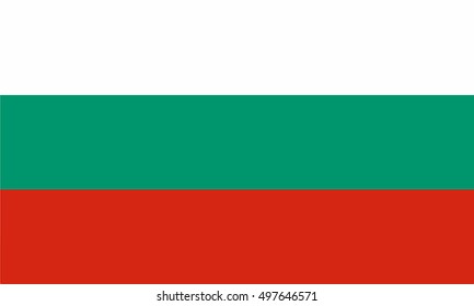 Bulgaria flag Illustration.