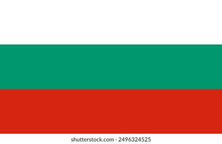 Diseño de Vector de ilustración de bandera de Bulgaria