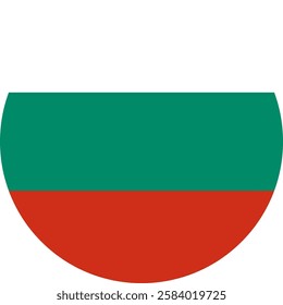 Bulgaria flag illustrator country flags round symbol nation 