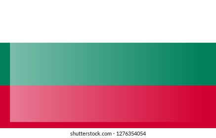 Bulgaria flag, official proportion correctly. National Bulgaria flag. Flat