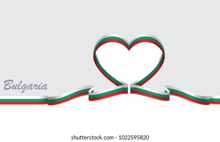 bulgaria flag and ribbon