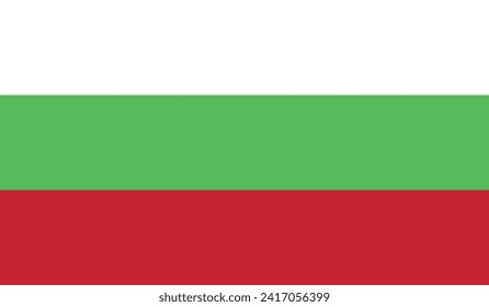 Bulgaria Flag Vector Design Stock Illustration