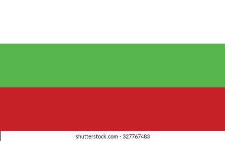 Bulgaria flag. Vector illustration.