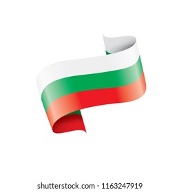 Bulgaria flag, vector illustration on a white background