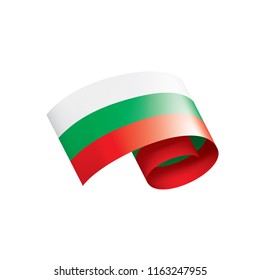 Bulgaria flag, vector illustration on a white background