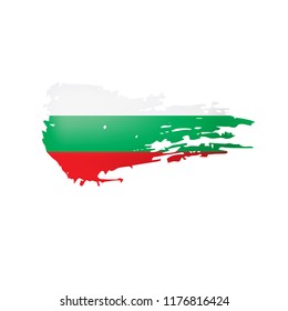 Bulgaria flag, vector illustration on a white background