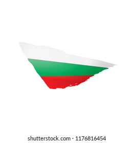 Bulgaria flag, vector illustration on a white background