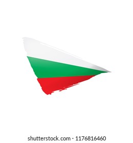 Bulgaria flag, vector illustration on a white background