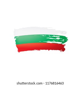 Bulgaria flag, vector illustration on a white background