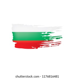 Bulgaria flag, vector illustration on a white background