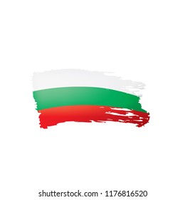 Bulgaria flag, vector illustration on a white background
