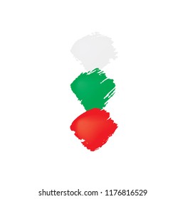 Bulgaria flag, vector illustration on a white background
