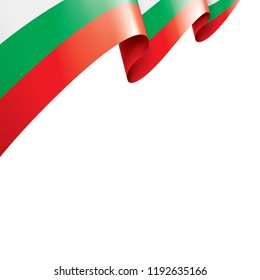 Bulgaria flag, vector illustration on a white background