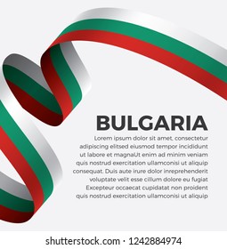 Bulgaria flag, vector illustration on a white background