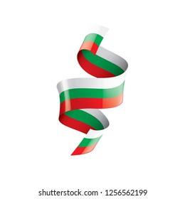 Bulgaria flag, vector illustration on a white background