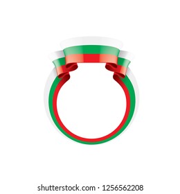 Bulgaria flag, vector illustration on a white background