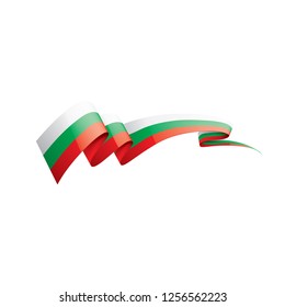 Bulgaria flag, vector illustration on a white background