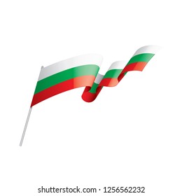 Bulgaria flag, vector illustration on a white background