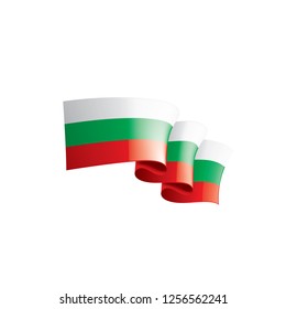 Bulgaria flag, vector illustration on a white background