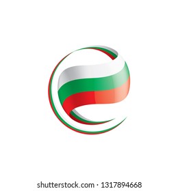 Bulgaria flag, vector illustration on a white background
