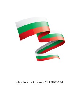 Bulgaria flag, vector illustration on a white background