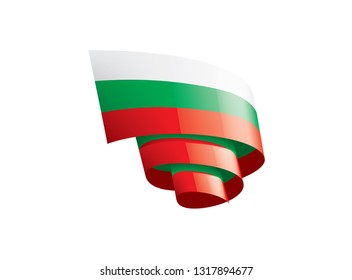 Bulgaria flag, vector illustration on a white background