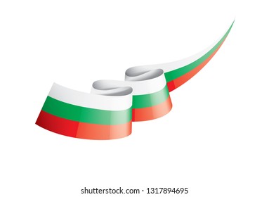 Bulgaria flag, vector illustration on a white background