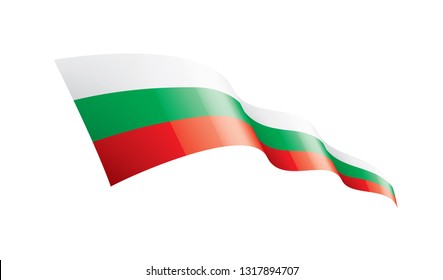 Bulgaria flag, vector illustration on a white background