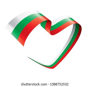 Bulgaria flag, vector illustration on a white background