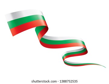 Bulgaria flag, vector illustration on a white background
