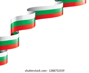Bulgaria flag, vector illustration on a white background